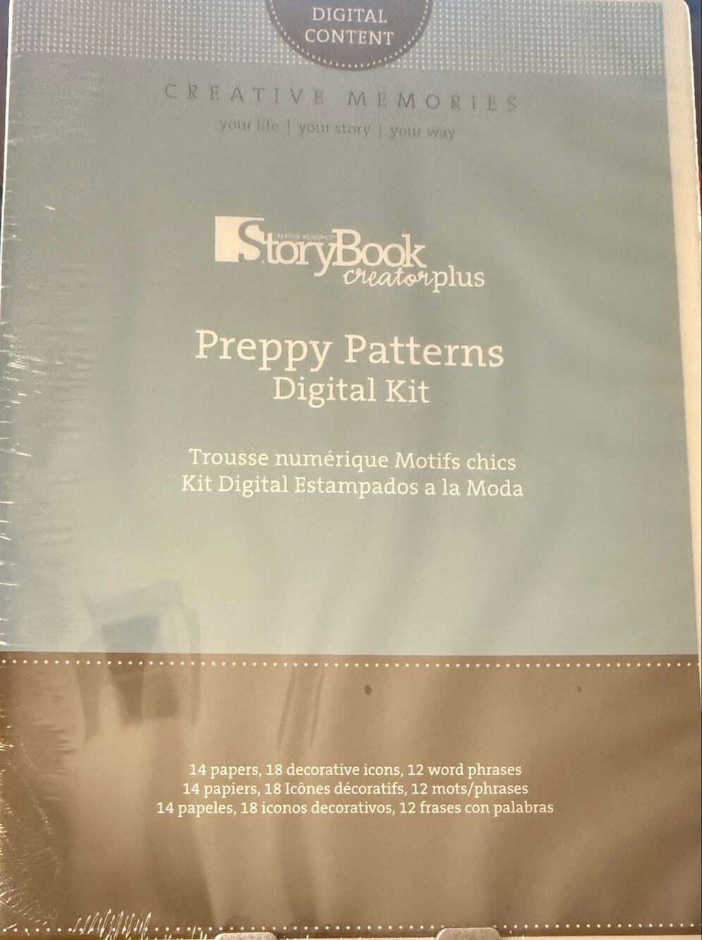 Creative Memories CD Storybook Creator Plus Preppy Patterns Digital Scrapbook